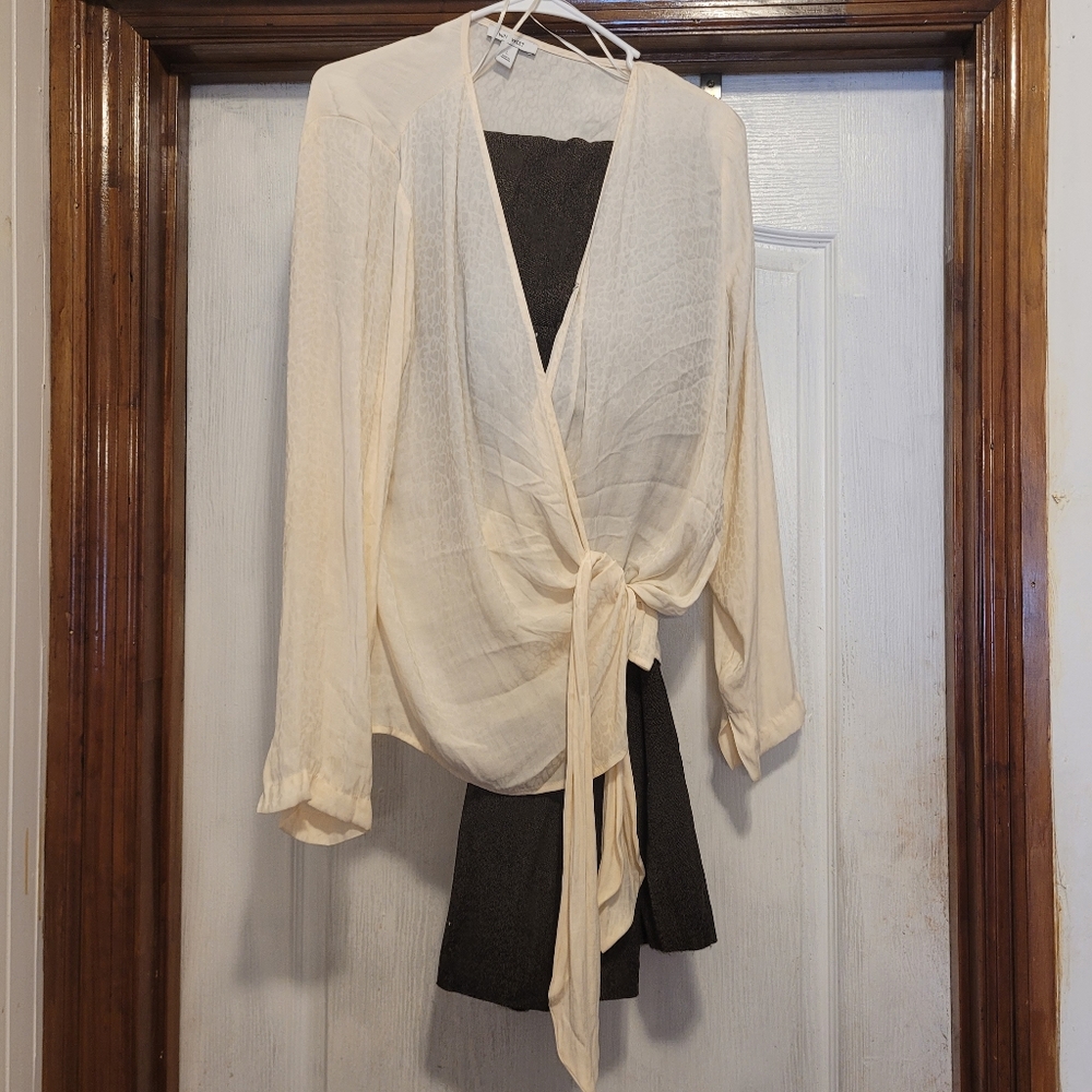Nine west wrap shirt and pants